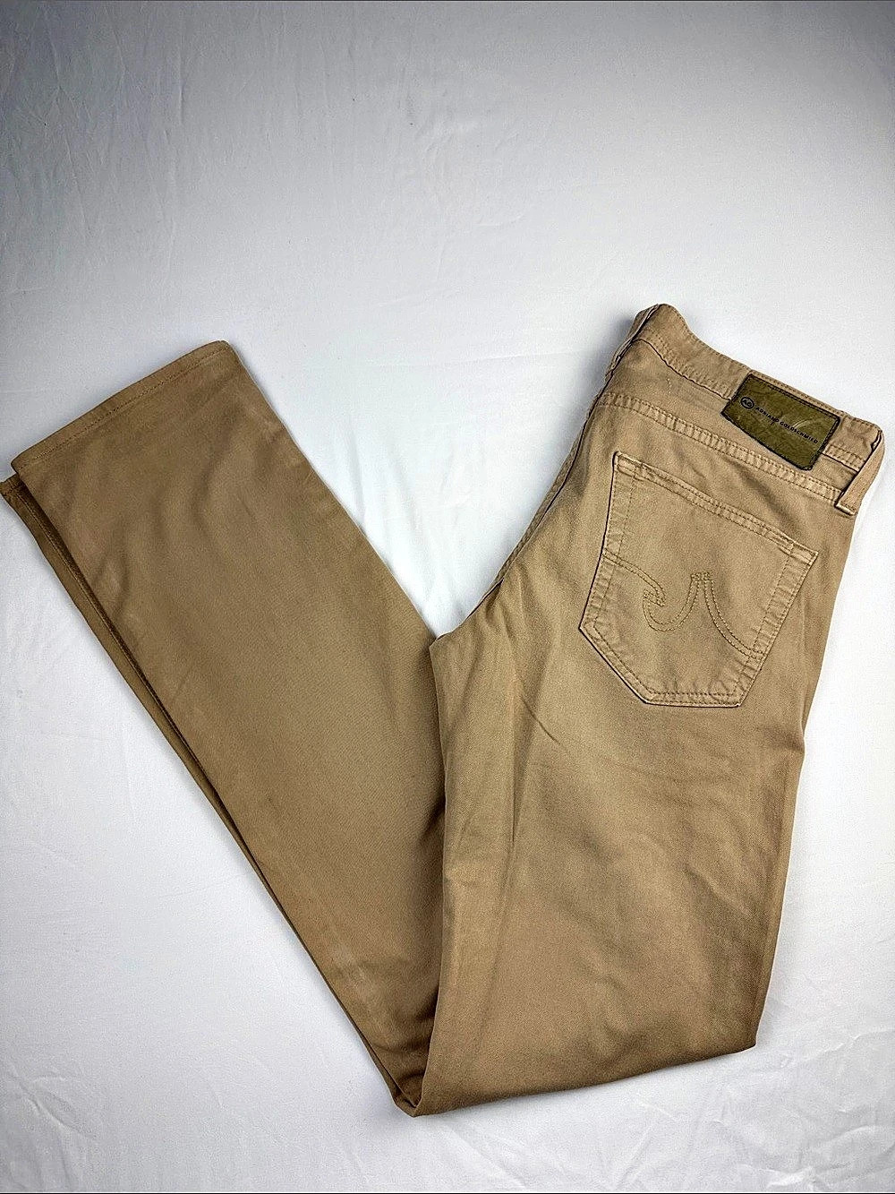 AG Adriano Goldschmied "The Matchbox" Slim Straight Khaki Pants Sahara Size 30